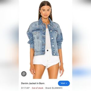 Blank NYC Denim in Born Jacket Sz M